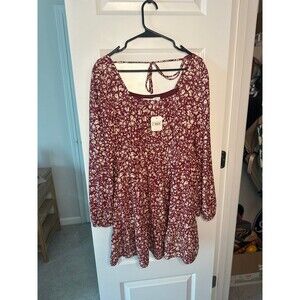 NWT Altar’d State Burgundy dress